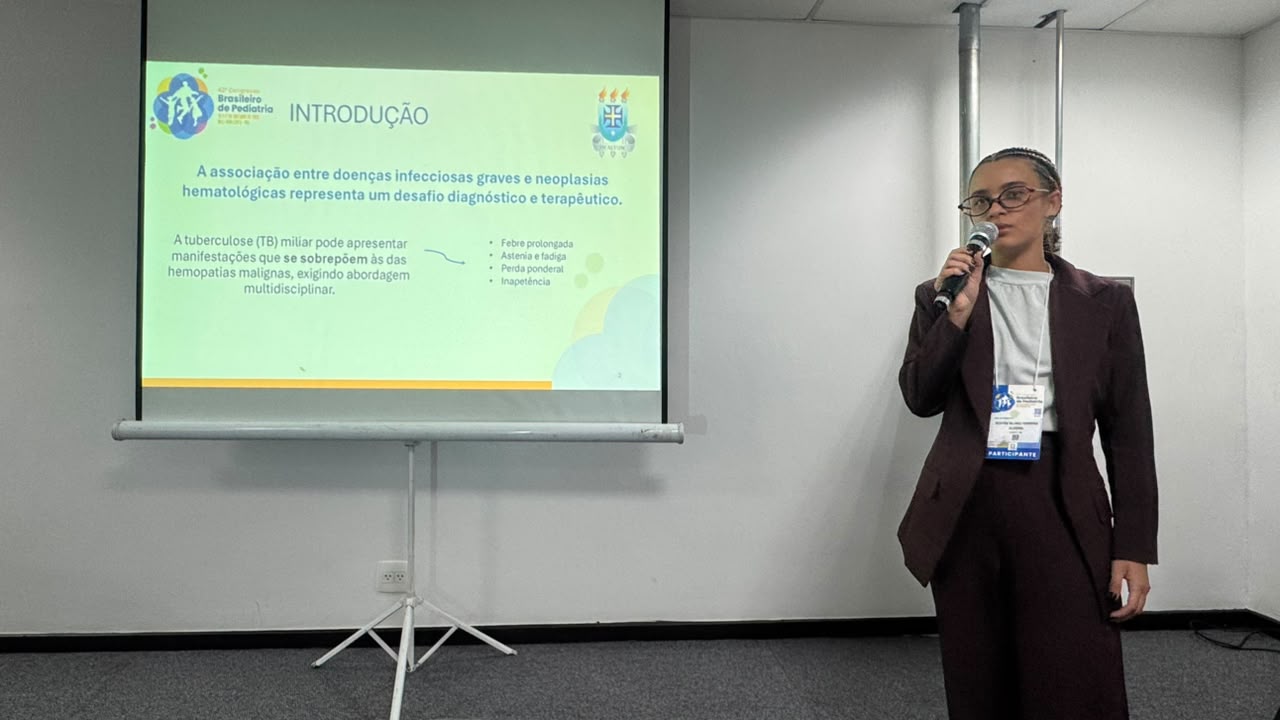 ESTUDO DE CASO NA SANTA CASA DE ITABUNA  É APRESENTADO EM CONGRESSO DE PEDIATRIA